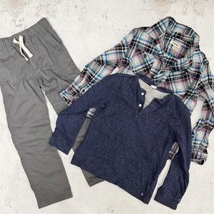 Janie And Jack Cherokee Set Of Boys Tops Pant Size 6/7